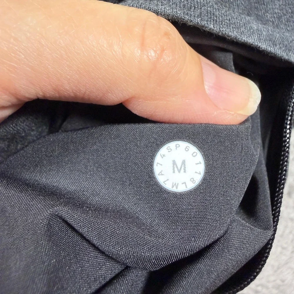 Lululemon City Sweat Short Mens Medium Heathered Black 9